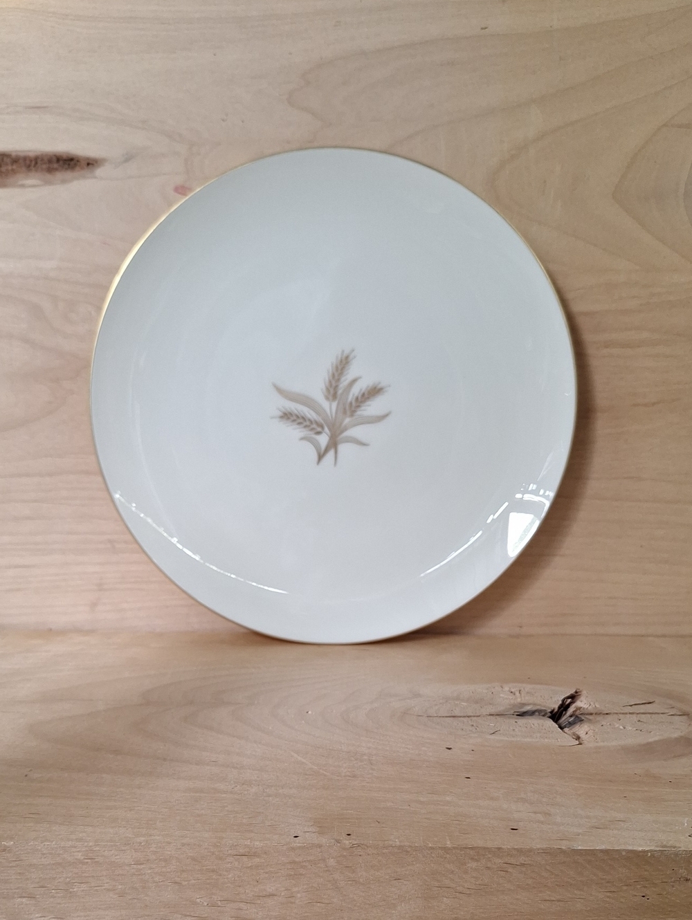 Vintage Lenox China Dinnerplate Wheat pattern Gold Color Rim (R-442)Discontinued - Picture 2 of 7